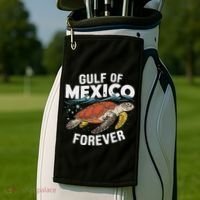 Gulf Of Mexico Forever Sea Turtle Golf Towel thumb 2