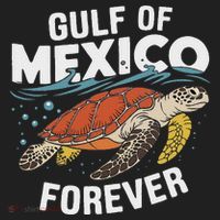Gulf Of Mexico Forever Sea Turtle Golf Towel thumb 3