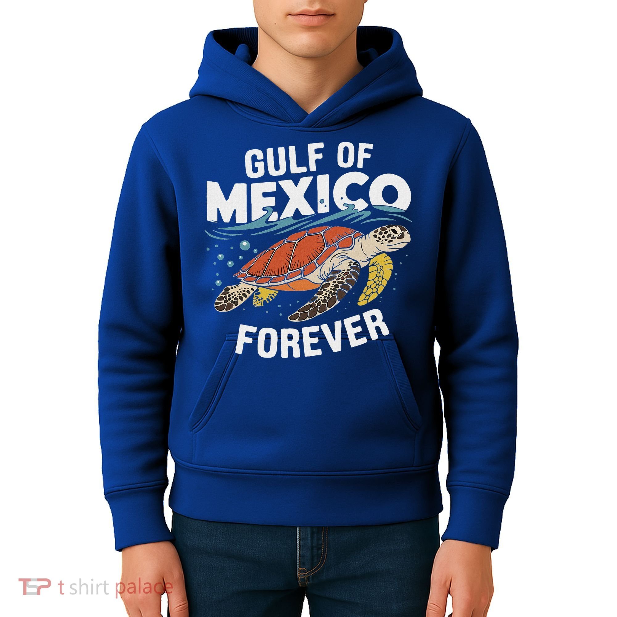 Gulf Of Mexico Forever Sea Turtle Kids Hoodie