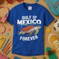 Gulf Of Mexico Forever Sea Turtle Kids T-Shirt thumb 3