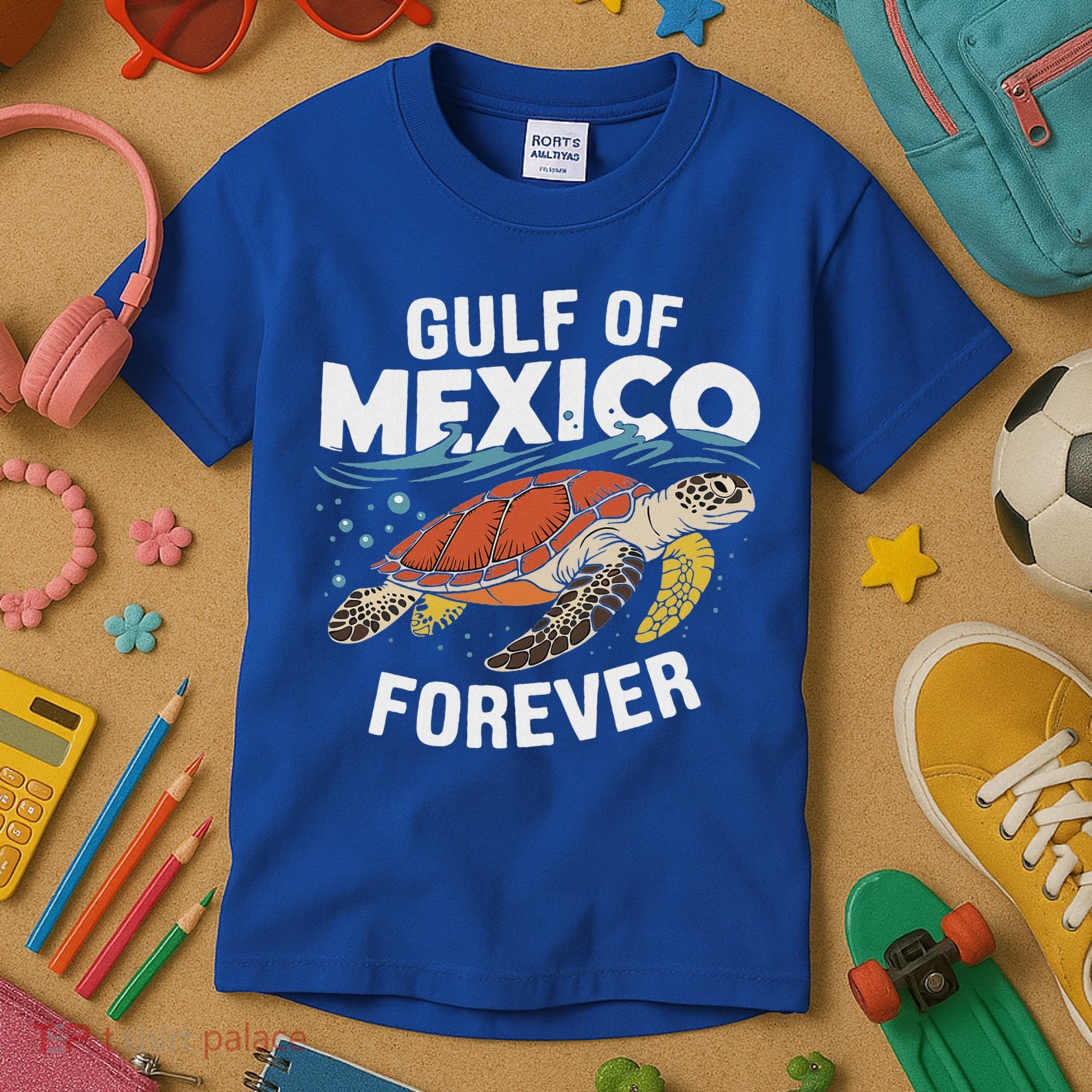 Gulf Of Mexico Forever Sea Turtle Kids T-Shirt