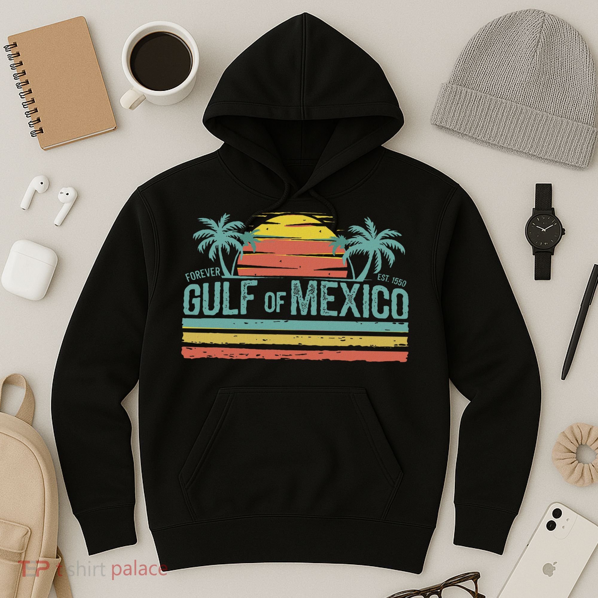 Gulf Of Mexico Retro Hoodie