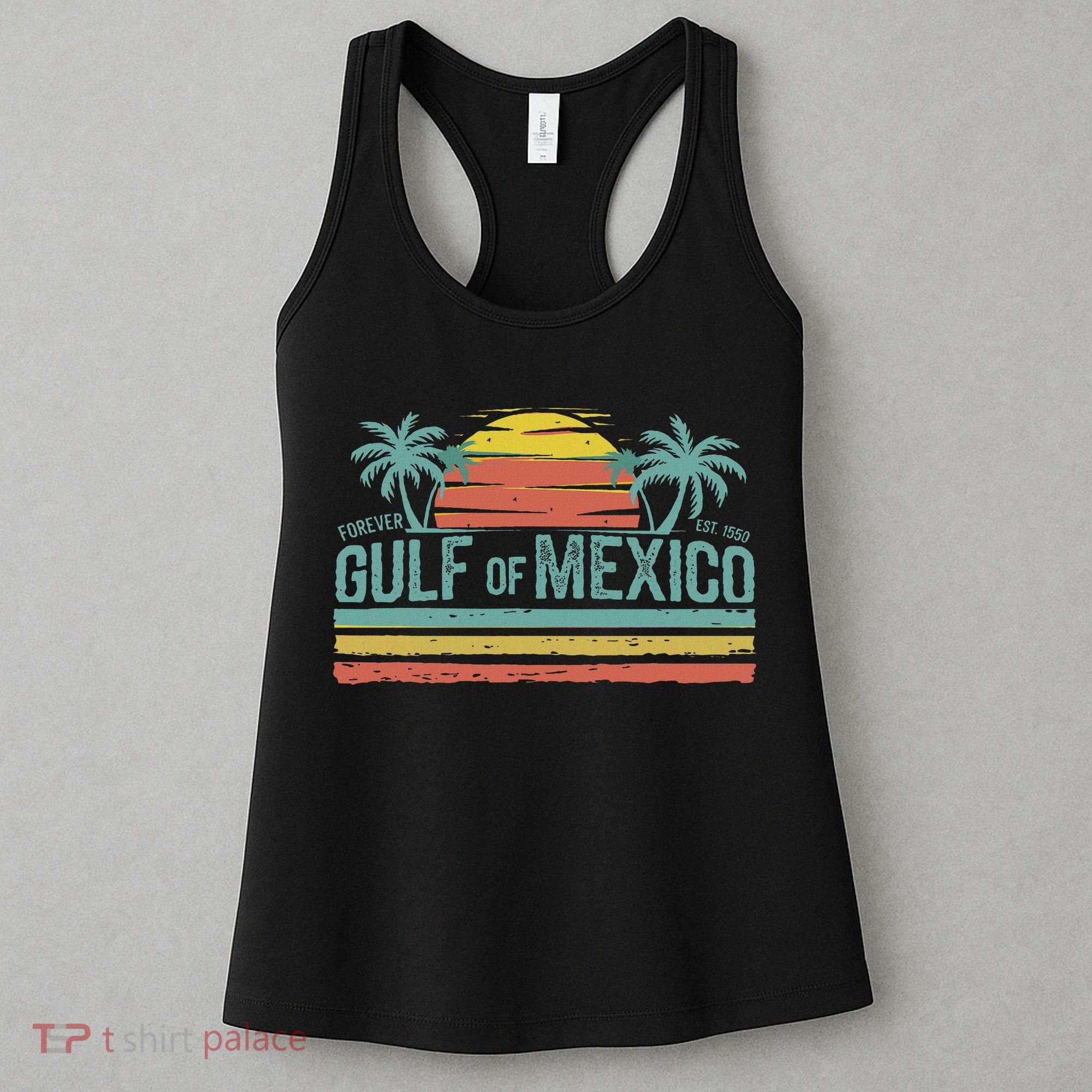 Gulf Of Mexico Retro Women's Tank Top