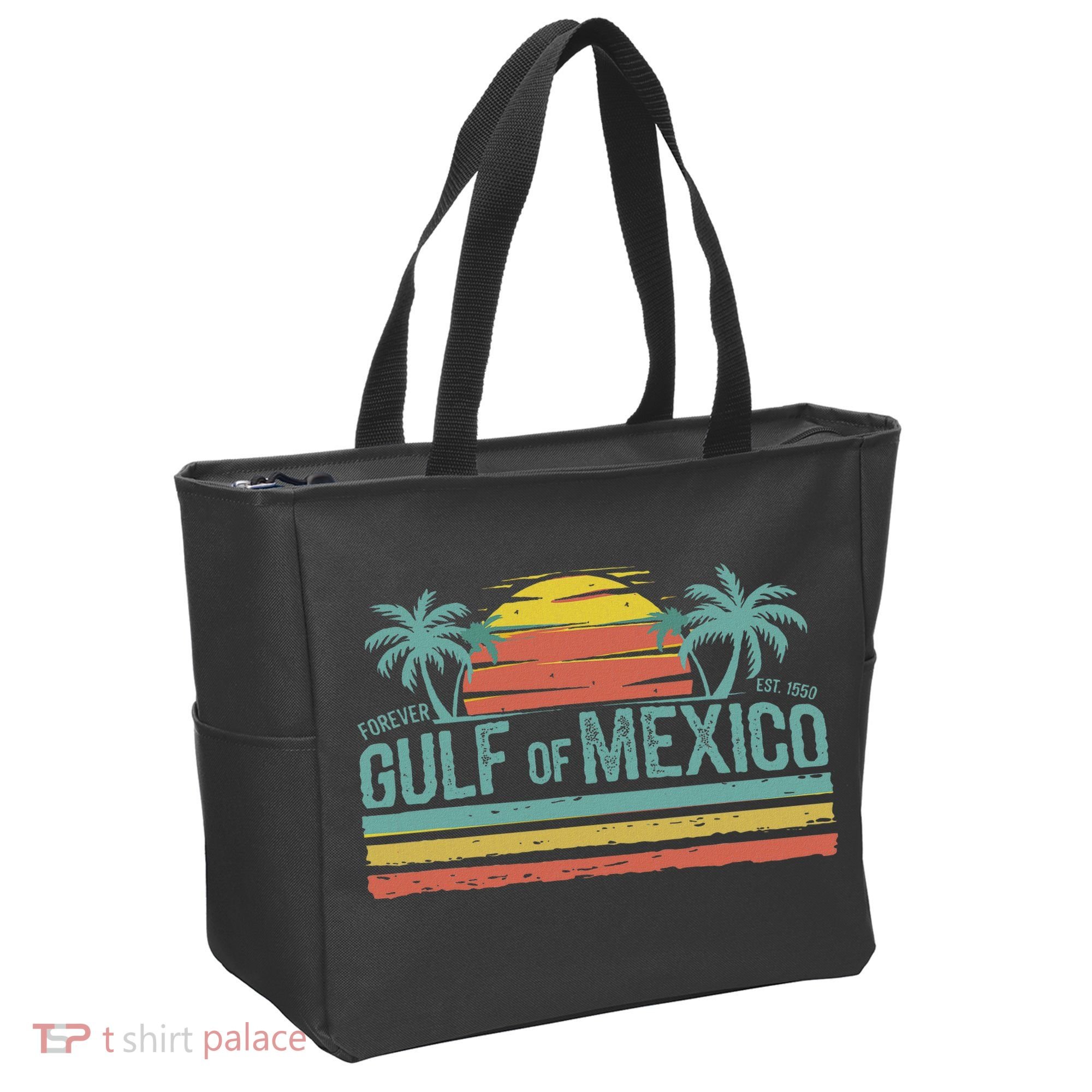 Gulf Of Mexico Retro Tote Bag