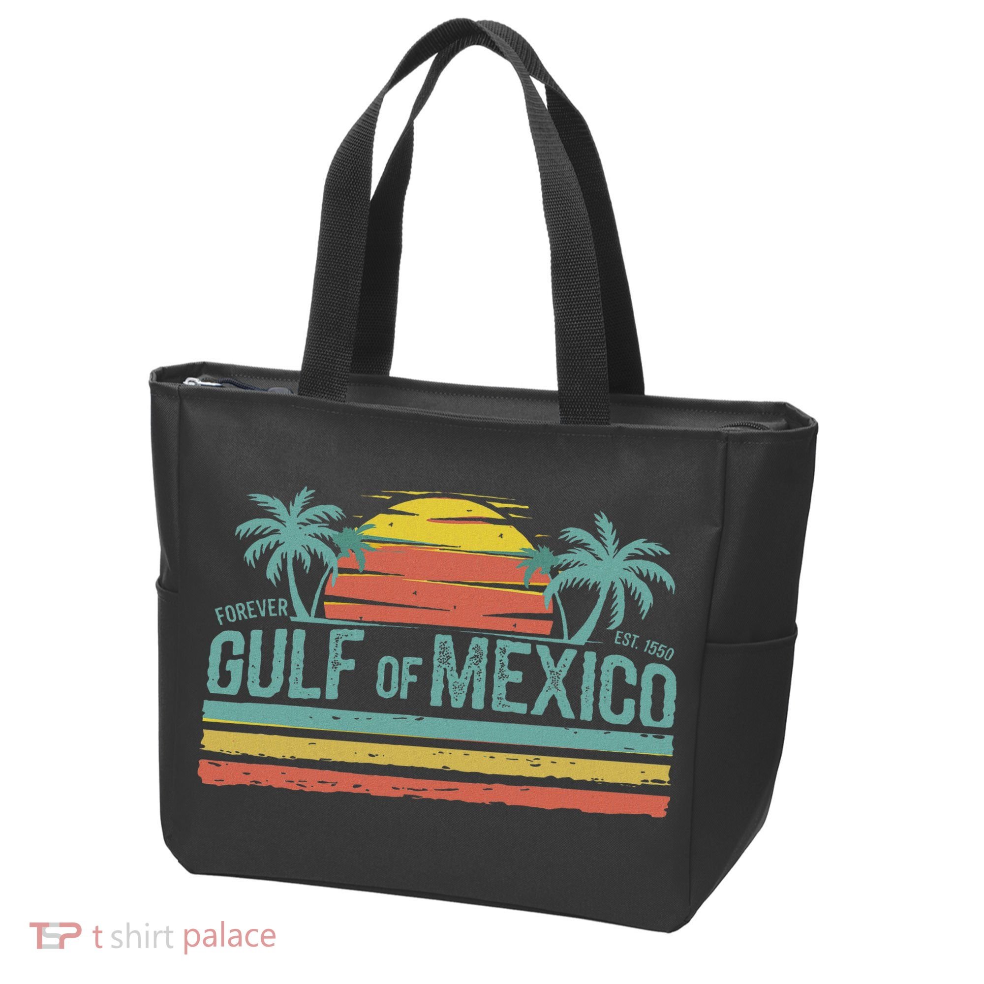 Gulf Of Mexico Retro Tote Bag