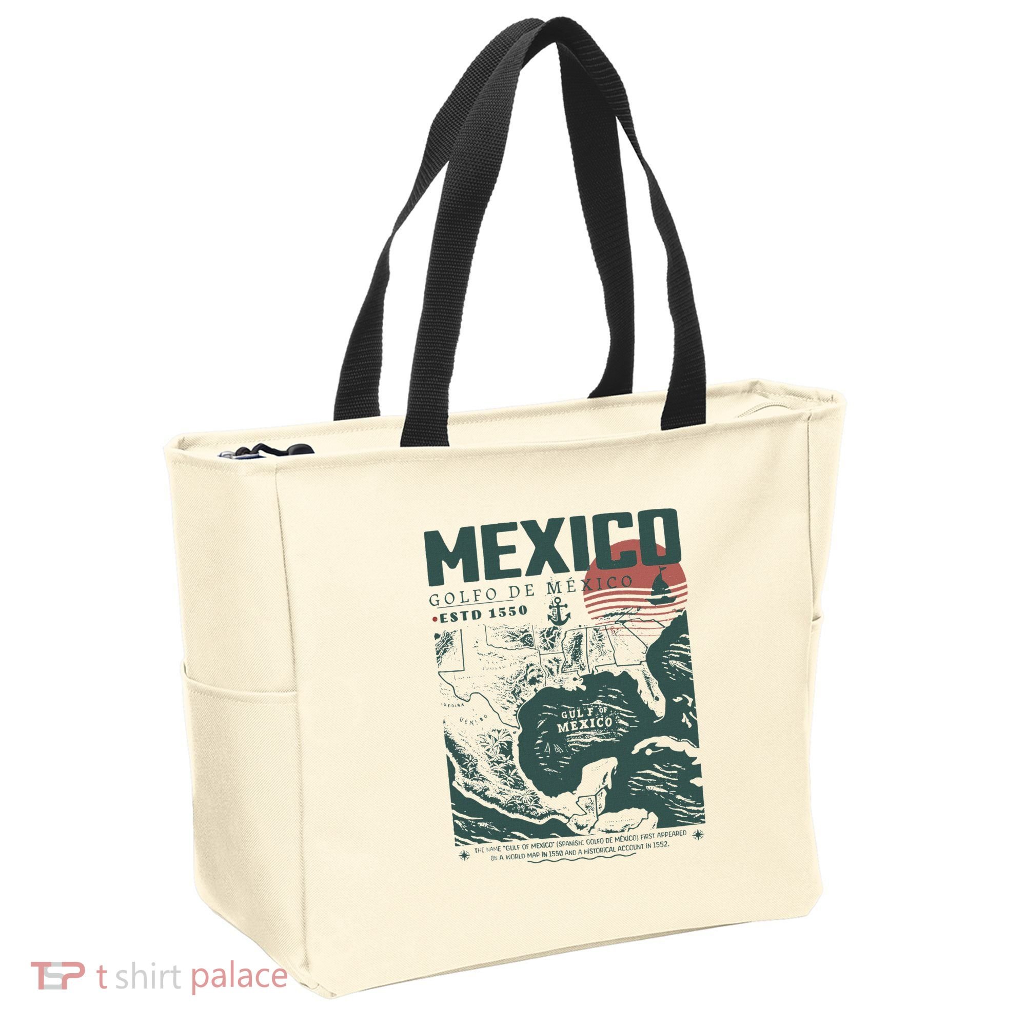 Gulf Of Mexico 1550 Historic Map Tote Bag