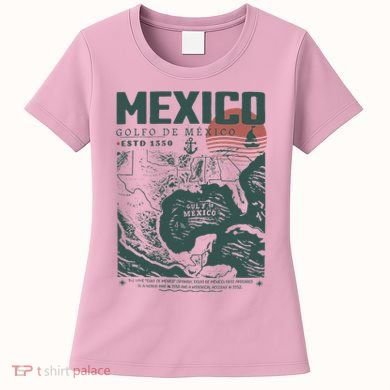 Gulf Of Mexico 1550 Historic Map Women's T-Shirt