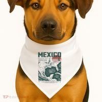 Gulf Of Mexico 1550 Historic Map USA-Made Doggie Bandana thumb 1