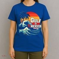Gulf Of Mexico Forever Retro Vintage Beach Great Gift T-Shirt thumb 4