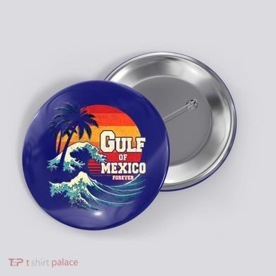 Gulf Of Mexico Forever Retro Vintage Beach Great Gift Button
