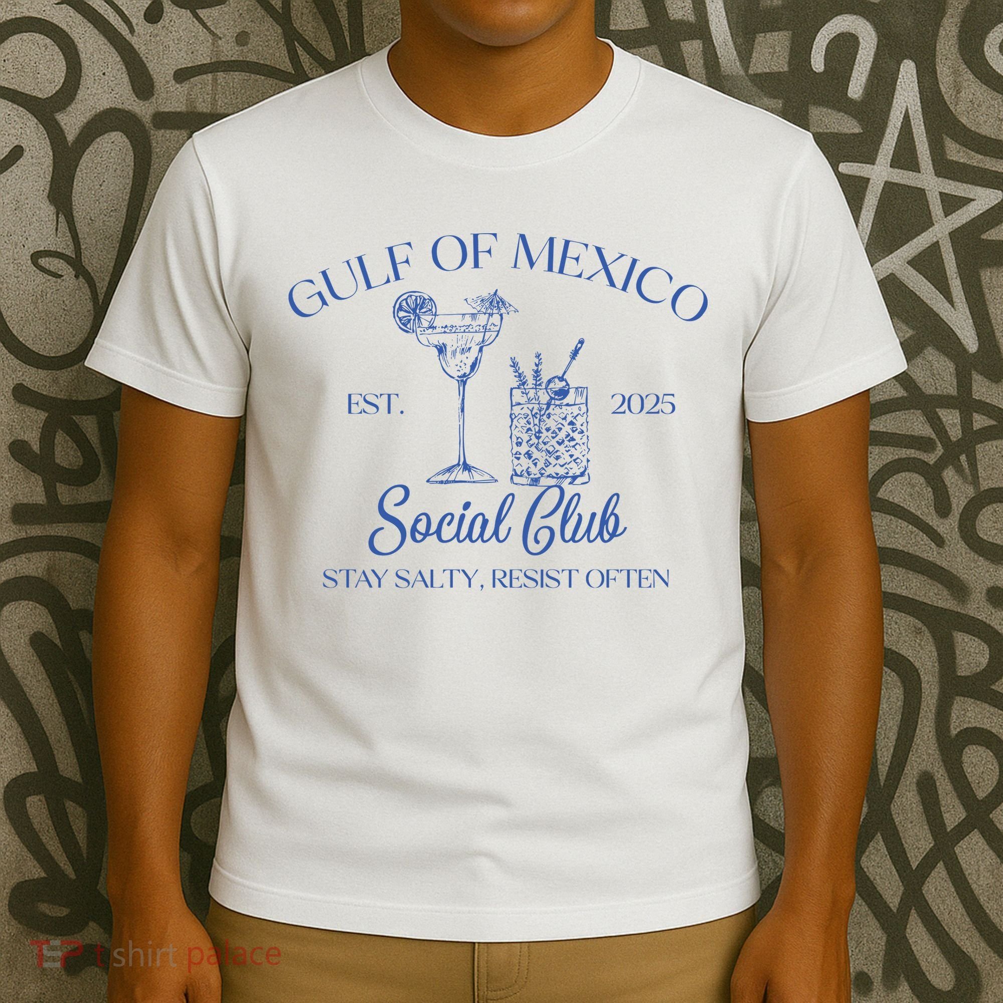 Gulf Of Mexico Social Club Stay Salty Resist Often T-Shirt