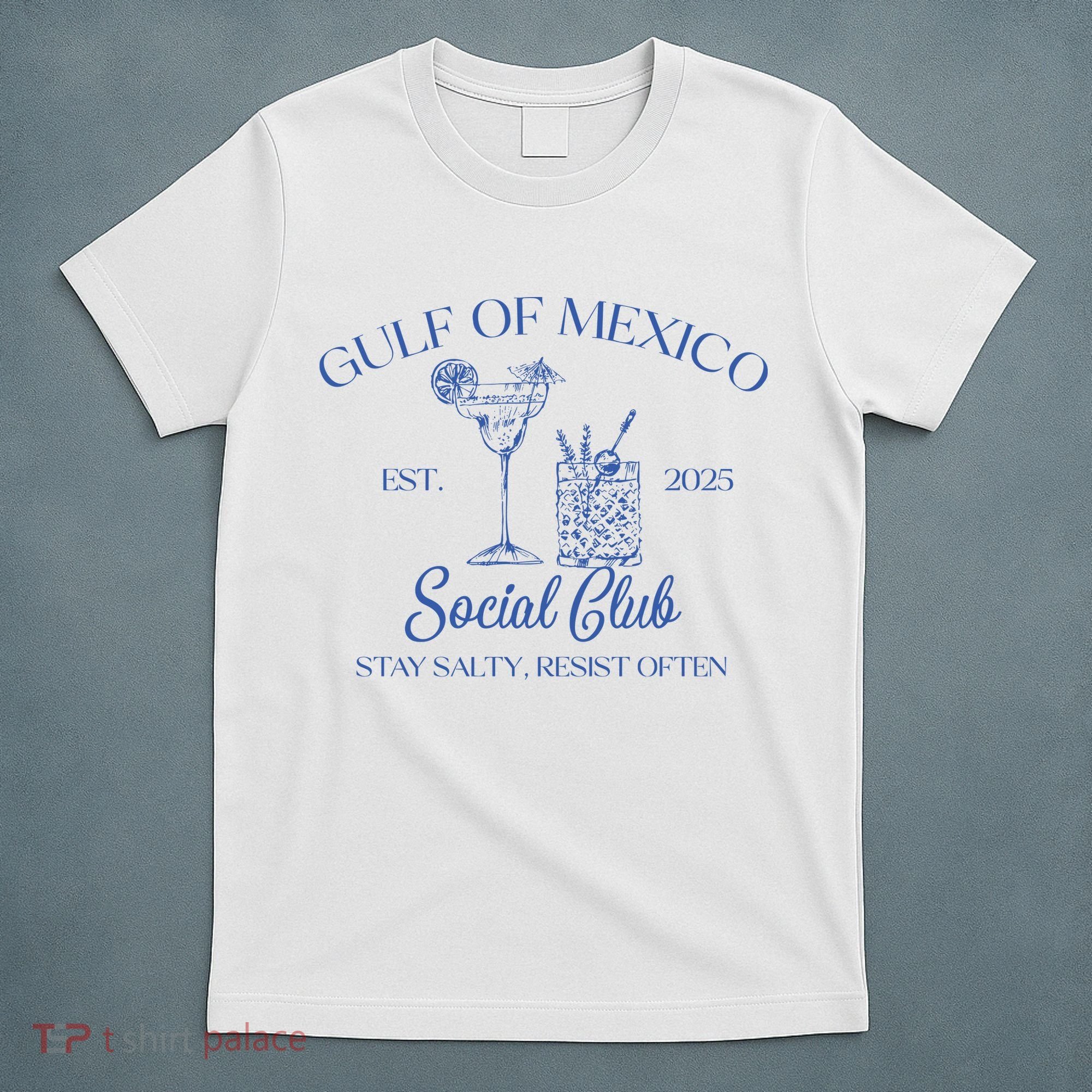 Gulf Of Mexico Social Club Stay Salty Resist Often T-Shirt