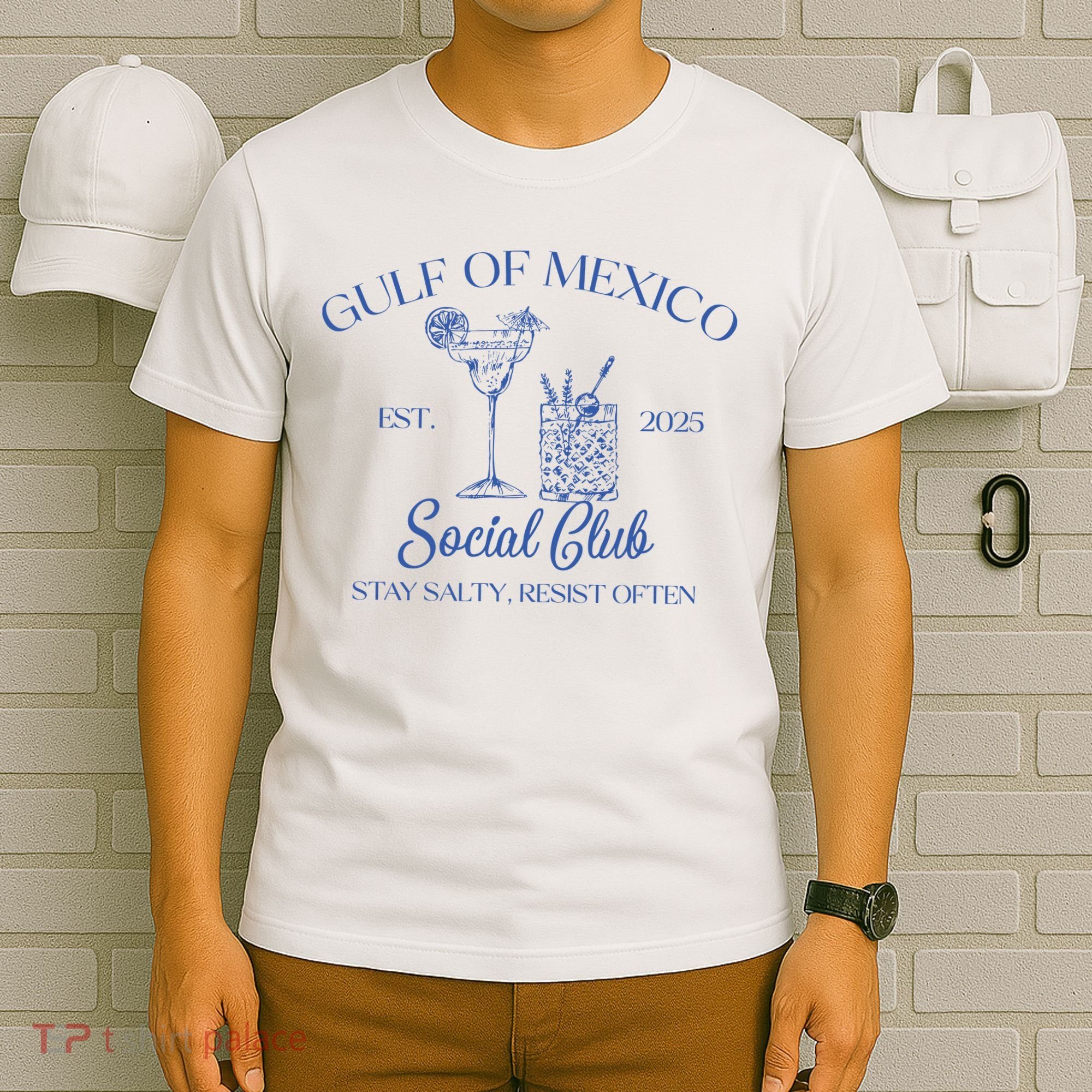 Gulf Of Mexico Social Club Stay Salty Resist Often T-Shirt