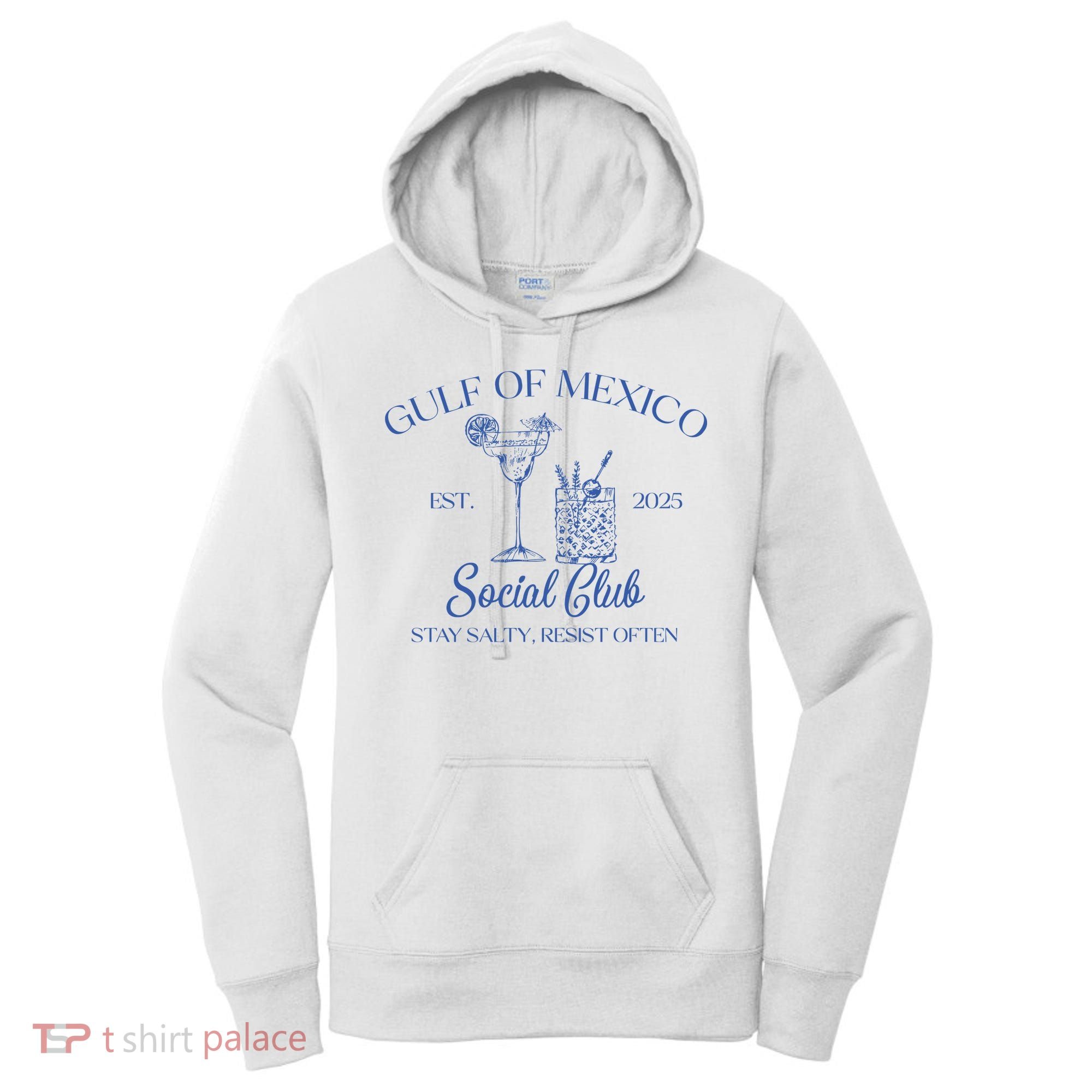 Gulf Of Mexico Social Club Stay Salty Resist Often Women's Hoodie