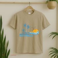 Gulf Of Mexico Since 1672 Retro Vintage Beach Sunset T-Shirt thumb 2