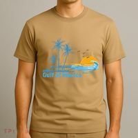Gulf Of Mexico Since 1672 Retro Vintage Beach Sunset T-Shirt thumb 3