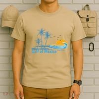 Gulf Of Mexico Since 1672 Retro Vintage Beach Sunset T-Shirt thumb 6