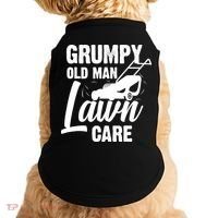 Grumpy Old Man Lawn Care Grass Cutting Lawn Mower Gift Doggie Tank thumb 0