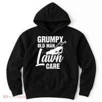 Grumpy Old Man Lawn Care Grass Cutting Lawn Mower Gift Hoodie thumb 0