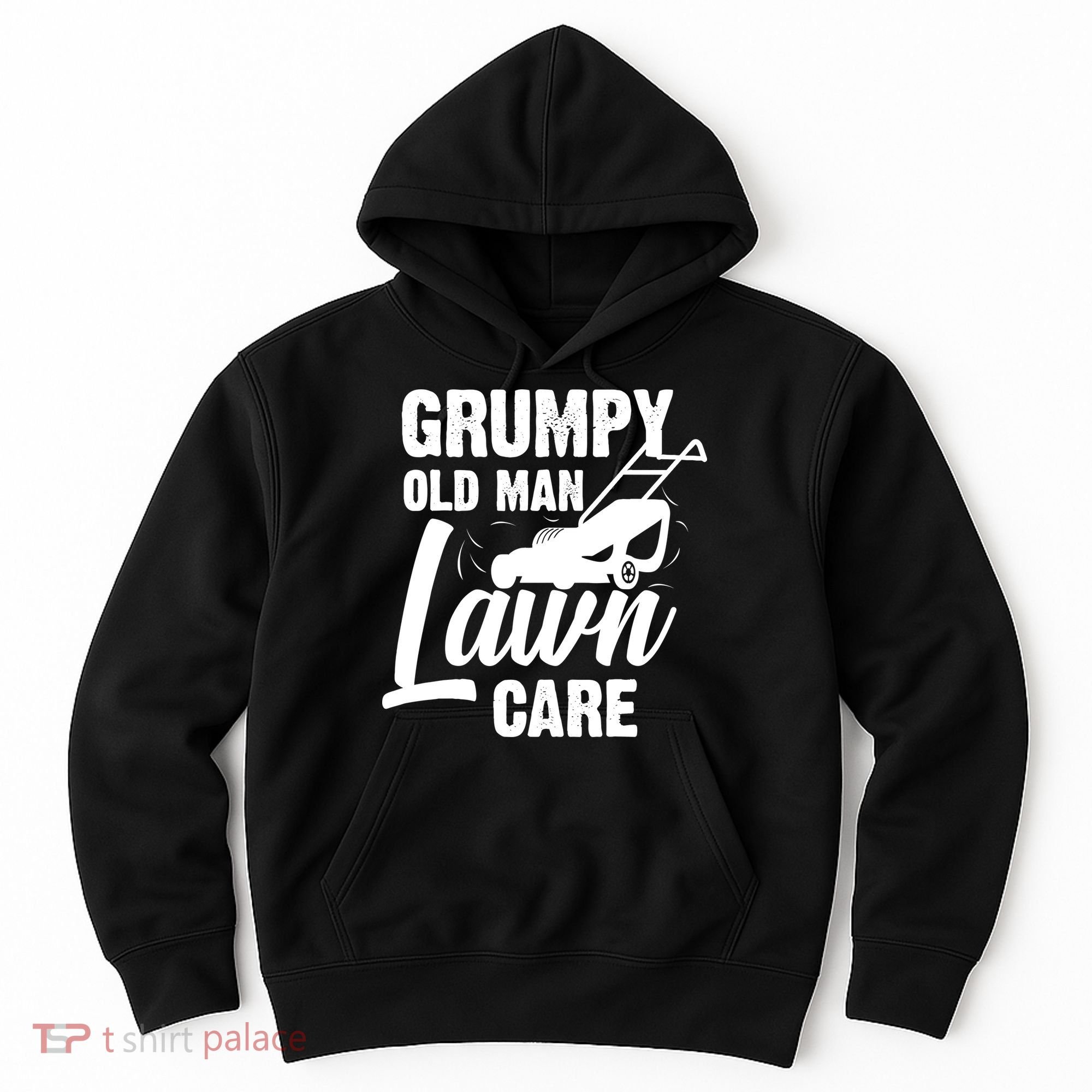 Grumpy Old Man Lawn Care Grass Cutting Lawn Mower Gift Hoodie