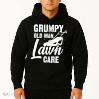 Grumpy Old Man Lawn Care Grass Cutting Lawn Mower Gift Hoodie thumb 2