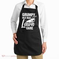 Grumpy Old Man Lawn Care Grass Cutting Lawn Mower Gift Apron thumb 2