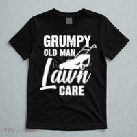 Grumpy Old Man Lawn Care Grass Cutting Lawn Mower Gift T-Shirt thumb 5
