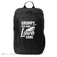 Grumpy Old Man Lawn Care Grass Cutting Lawn Mower Gift City Backpack thumb 0