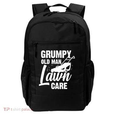 Grumpy Old Man Lawn Care Grass Cutting Lawn Mower Gift Backpack