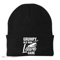 Grumpy Old Man Lawn Care Grass Cutting Lawn Mower Gift Beanie thumb 0