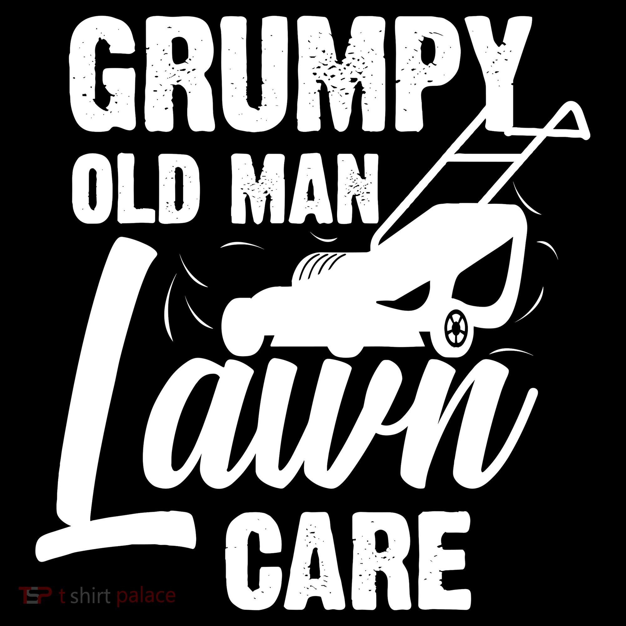 Grumpy Old Man Lawn Care Grass Cutting Lawn Mower Gift Coaster