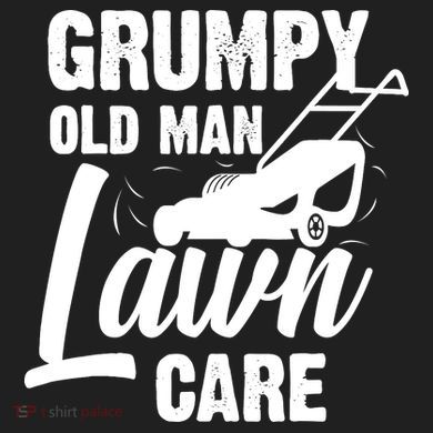 Grumpy Old Man Lawn Care Grass Cutting Lawn Mower Gift V.I.T. Fleece Crew Sweatshirt