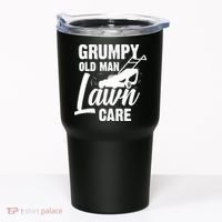 Grumpy Old Man Lawn Care Grass Cutting Lawn Mower Gift Tumbler thumb 0