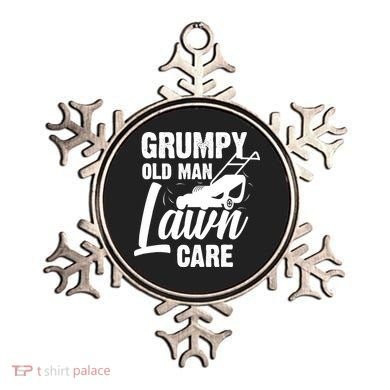 Grumpy Old Man Lawn Care Grass Cutting Lawn Mower Gift Ornament