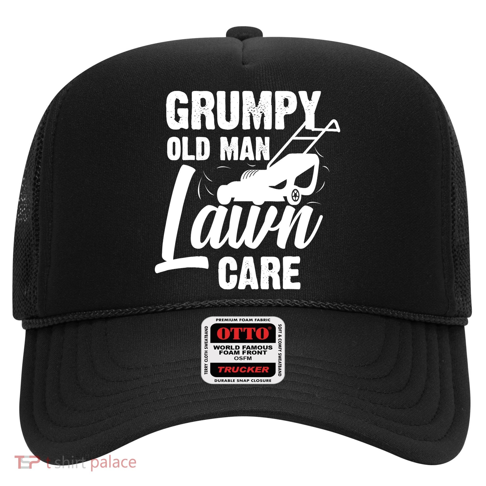 Grumpy Old Man Lawn Care Grass Cutting Lawn Mower Gift Hat