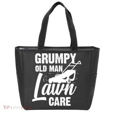 Grumpy Old Man Lawn Care Grass Cutting Lawn Mower Gift Tote Bag