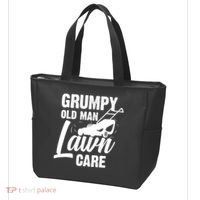 Grumpy Old Man Lawn Care Grass Cutting Lawn Mower Gift Tote Bag thumb 3