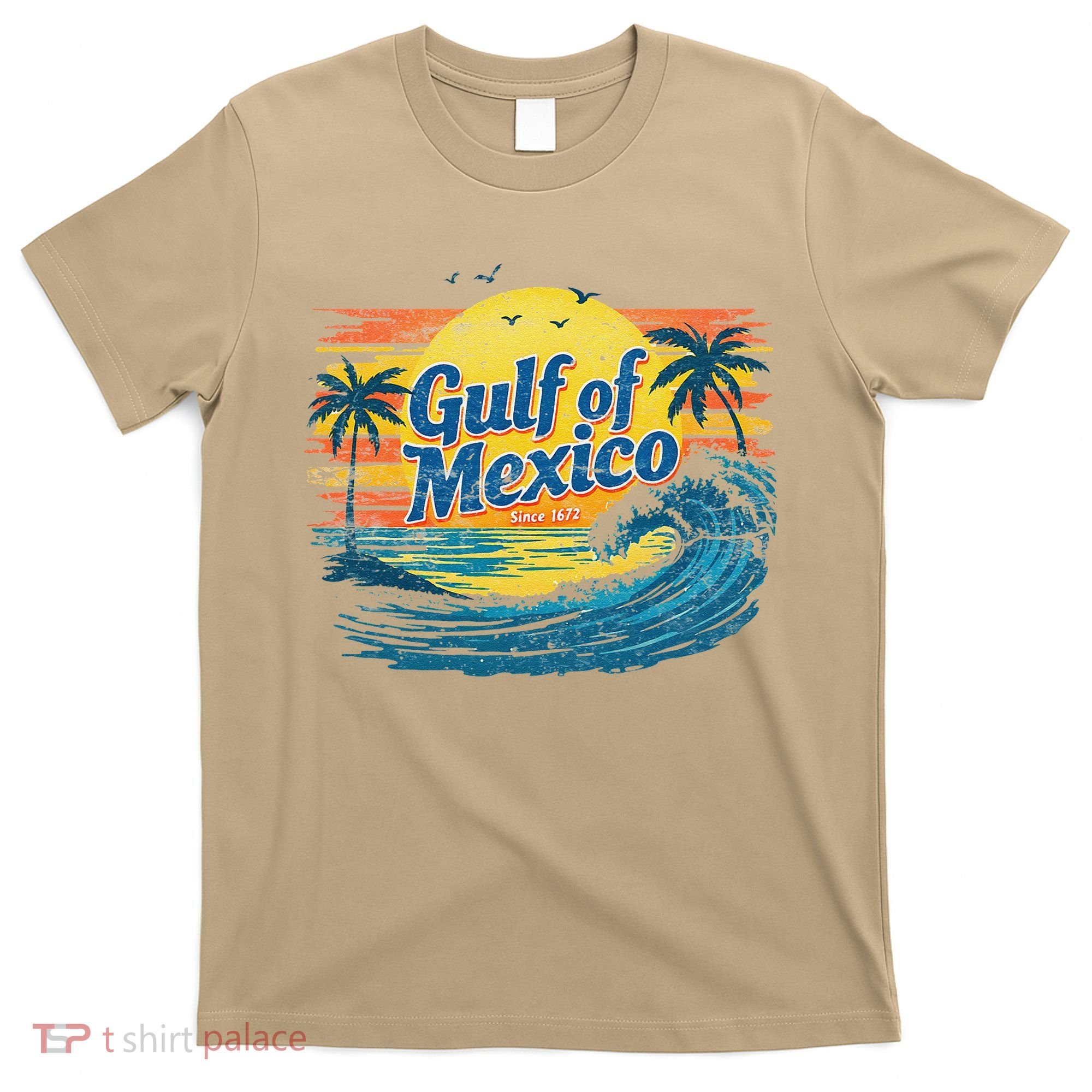 Gulf Of Mexico Retro Vintage Beach Gulf Of Mexico T-Shirt