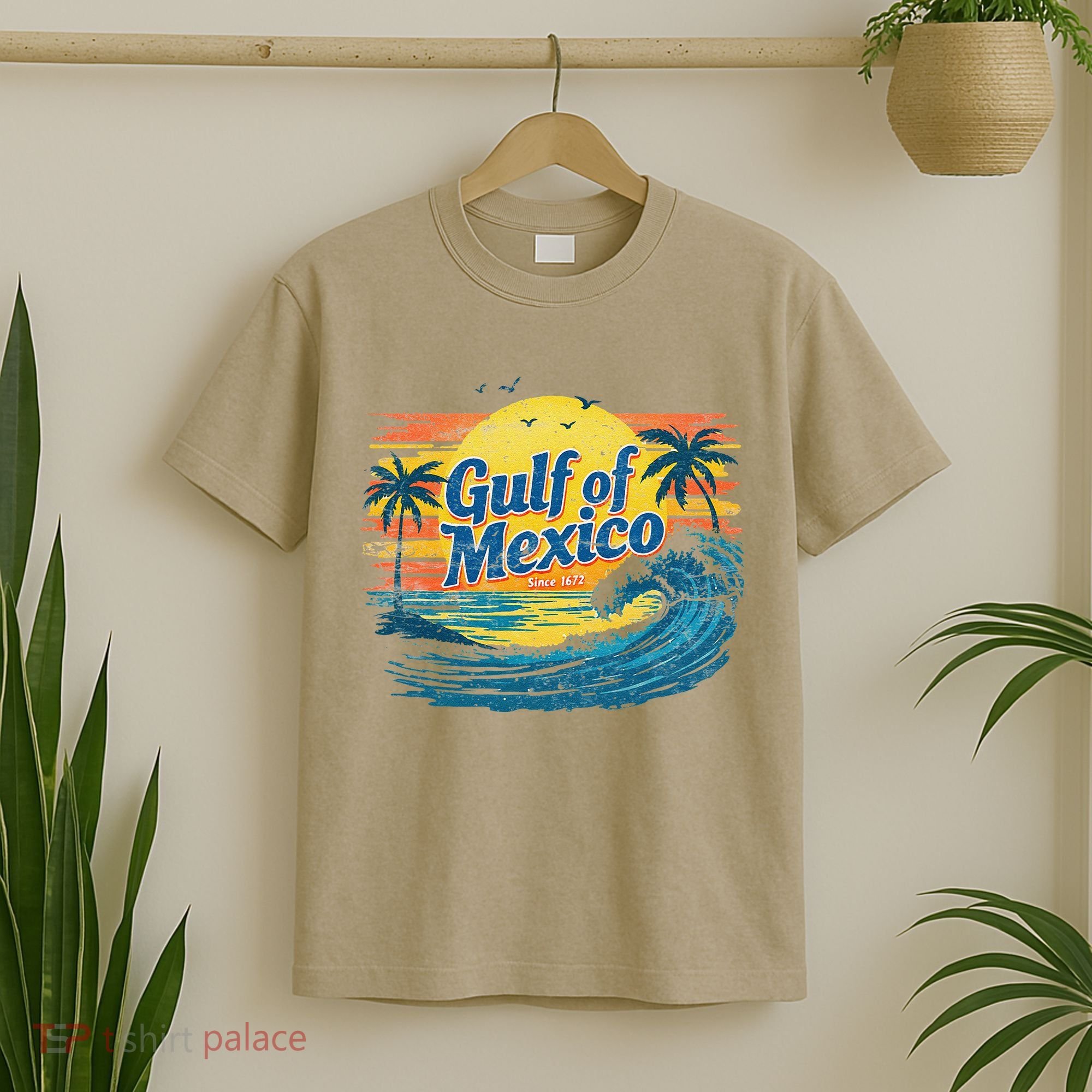 Gulf Of Mexico Retro Vintage Beach Gulf Of Mexico T-Shirt