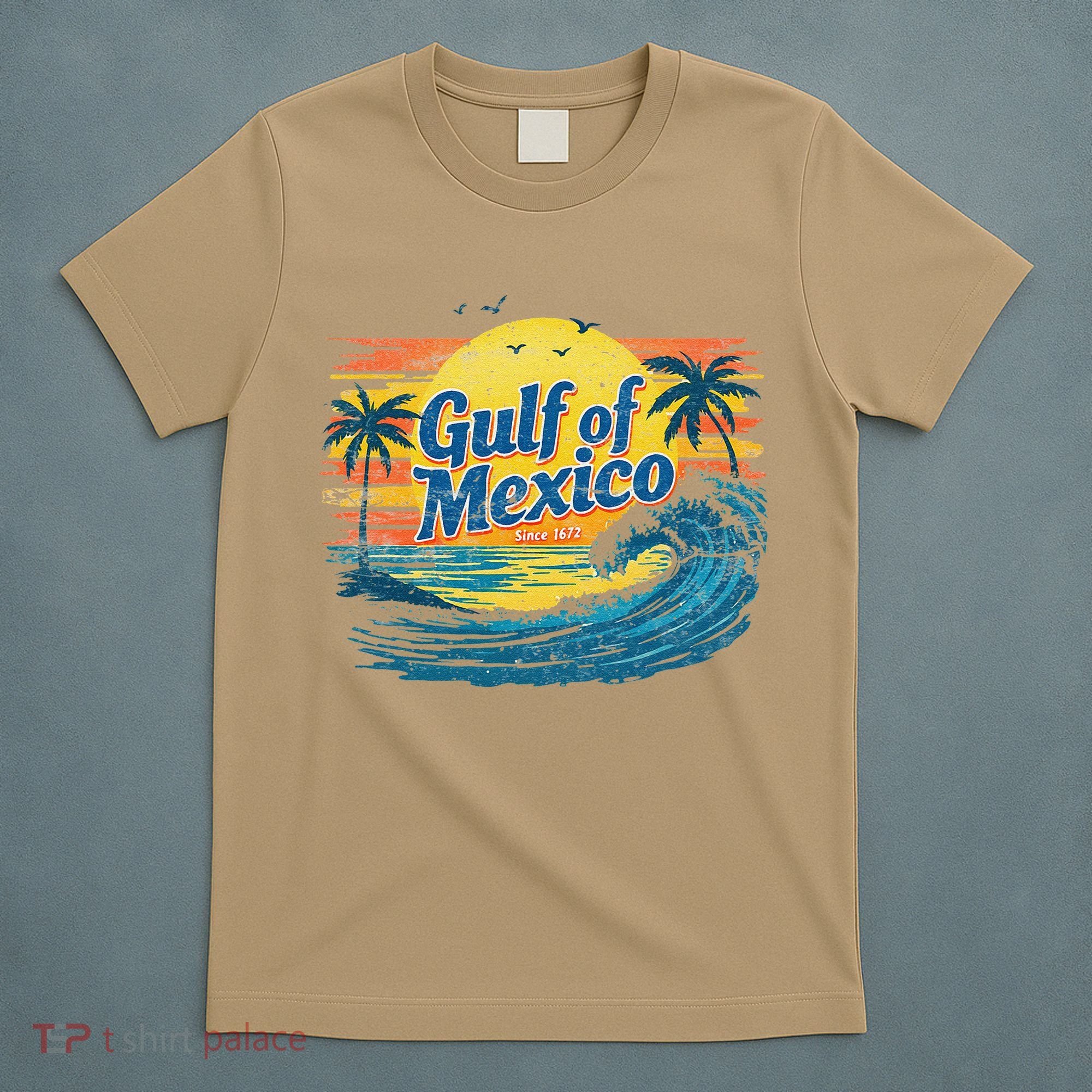 Gulf Of Mexico Retro Vintage Beach Gulf Of Mexico T-Shirt