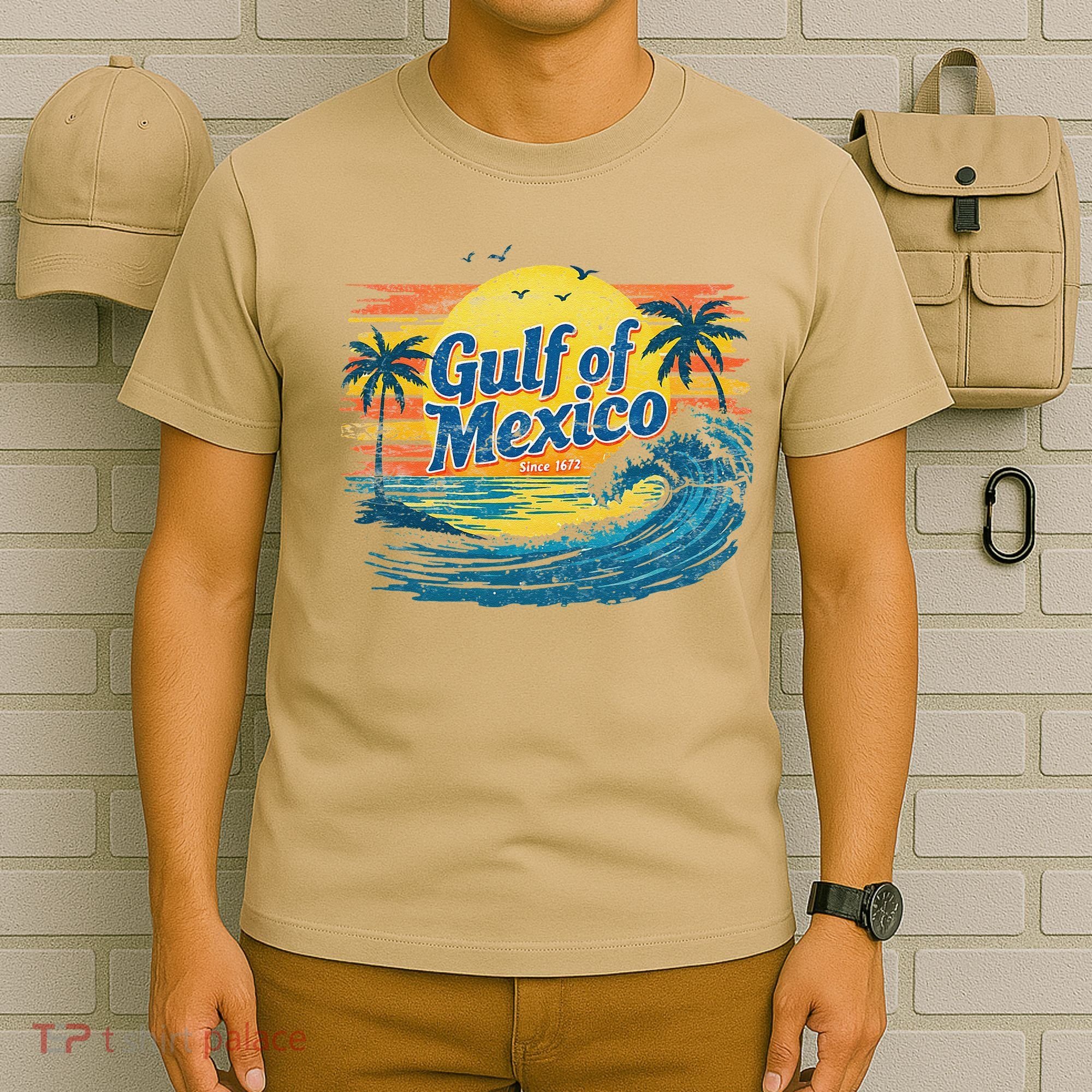 Gulf Of Mexico Retro Vintage Beach Gulf Of Mexico T-Shirt