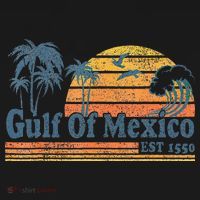 Gulf Of Mexico Est 1550 Retro Vintage Beach Gulf Of Mexico Gift T-Shirt thumb 7