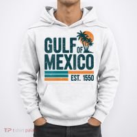 Gulf Of Mexico Est 1550 Retro Vintage Hoodie thumb 0