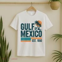 Gulf Of Mexico Est 1550 Retro Vintage T-Shirt thumb 2