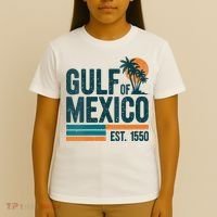 Gulf Of Mexico Est 1550 Retro Vintage T-Shirt thumb 4