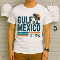 Gulf Of Mexico Est 1550 Retro Vintage T-Shirt thumb 6