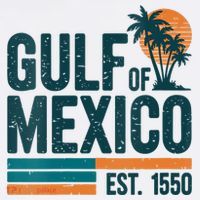 Gulf Of Mexico Est 1550 Retro Vintage T-Shirt thumb 7