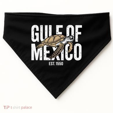 Gulf of Mexico with Turtle USA-Made Doggie Bandana