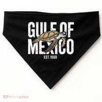 Gulf of Mexico with Turtle USA-Made Doggie Bandana thumb 0