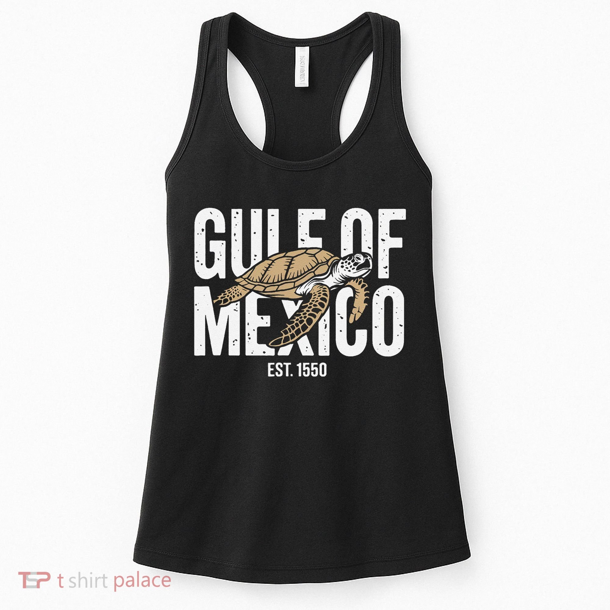 Gulf of Mexico with Turtle Women's Tank Top
